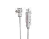 NOMA 3-ft 3-in 16/3 Indoor Extension Cord with Right Angle Plug, 3 Grounded Outlets, White image 2