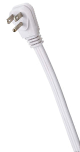 NOMA 3-ft 3-in 16/3 Indoor Extension Cord with Right Angle Plug, 3 Grounded Outlets, White image 6