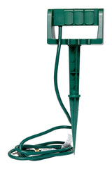 NOMA 3-Outlet Outdoor Power Stake with 6-ft Cord, Green