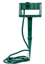 NOMA 3-Outlet Outdoor Power Stake with 6-ft Cord, Green image 3