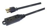 NOMA 32-ft 10-in 16/3 Light Duty Extension Cord with 3 Grounded Outlets. Audio / Visual, Black image 2