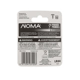 NOMA 357 LR44 AG13 303 A76 1.5V / 1.5 Volt Alkaline Button Coin Cell Batteries, 2-pk image 2