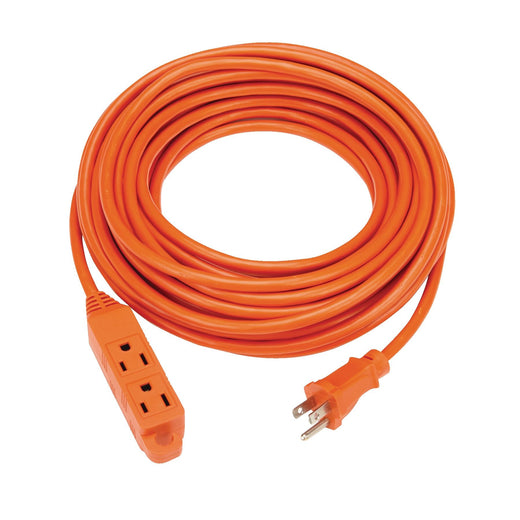 NOMA 50-ft 16/3 Outdoor Extension Cord with 3 Grounded Outlets & Banana End, Orange