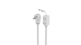 NOMA 8-ft 2-in 16/2 Extension Cord, Flat plug, 3 Outlets, White image 2