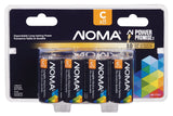 NOMA 8-pk C Alkaline Batteries, Long Lasting