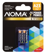 NOMA A23 12V / 12 Volt Alkaline Batteries, 2-pk