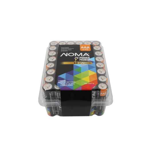 NOMA AAA Alkaline Batteries in Clam Shell Box, 48-pk