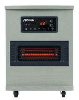 NOMA Ashwood Infrared Wood Cabinet Heater with Remote Control and Thermostat, Grey