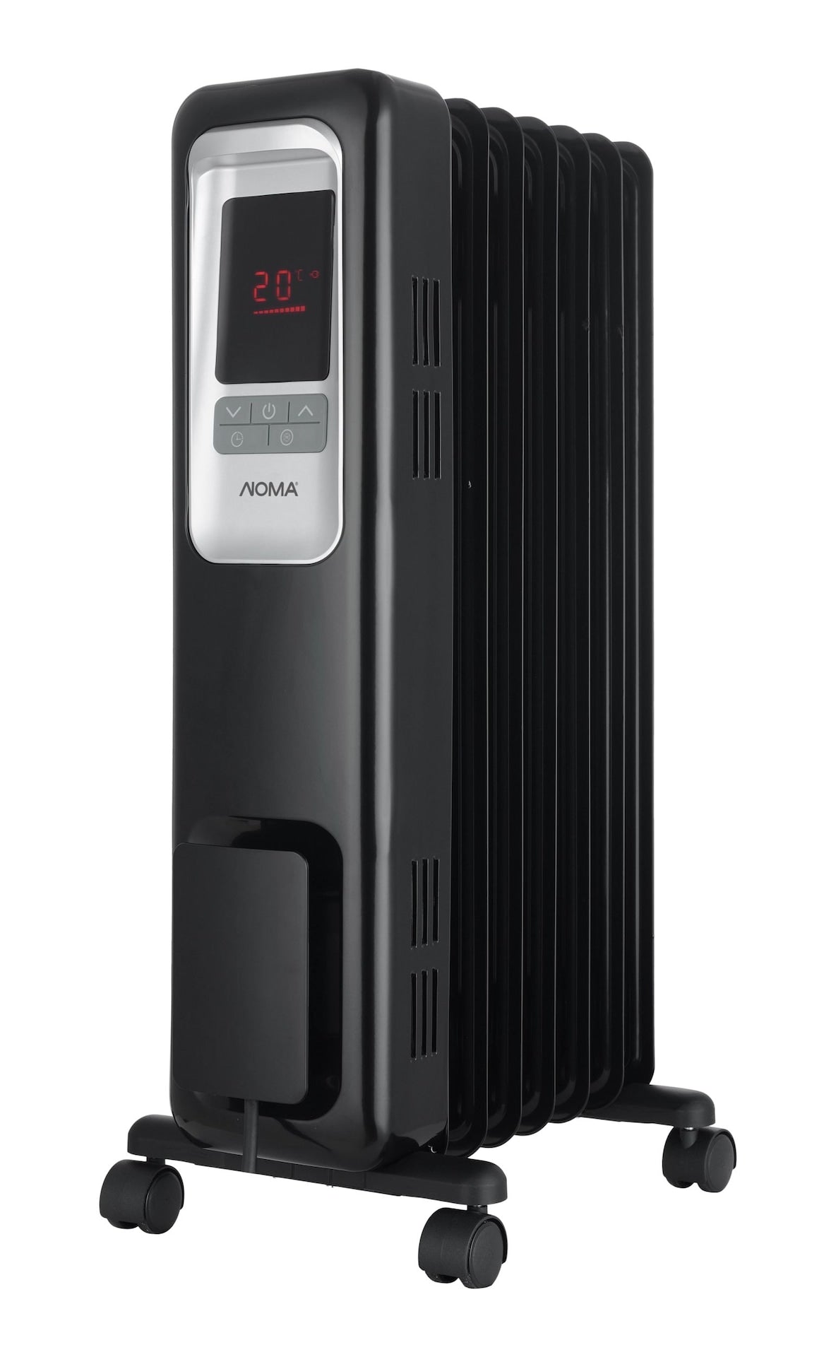 NOMA Digital LED Oil Filled Radiator with Adjustable Thermostat