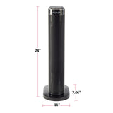 NOMA Digital Tower Ceramic Heater withRemote Control & Thermostat, 1500W, White, 24-in image 6