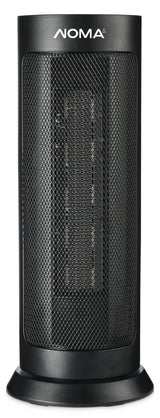 NOMA Oscillating Digital Tower Ceramic Heater with Remote Control and Thermostat, Black, 18-in