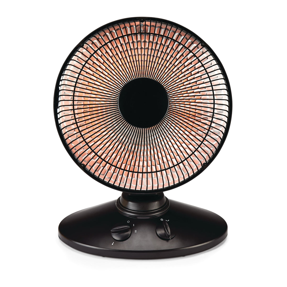 NOMA Oscillating Parabolic Dish Portable Radiant Electric Space Heater, 1000W, Black