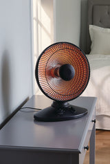 NOMA Oscillating Parabolic Dish Portable Radiant Electric Space Heater, 1000W, Black image 8