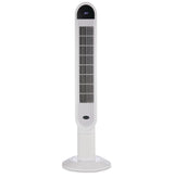NOMA Oscillating Tower Fan, Remote Control, 3-Speed, White, 45-in image 2