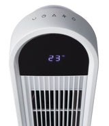 NOMA Oscillating Tower Fan, Remote Control, 3-Speed, White, 45-in image 4