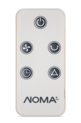 NOMA Oscillating Tower Fan, Remote Control, 3-Speed, White, 45-in image 8