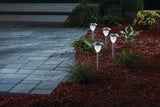 NOMA Outdoor Pure White LED Solar Stainless Steel Garden & Pathway Stake Lights, 10-Pk image 5