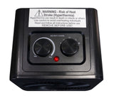 NOMA Portable 2-In-1 Personal Heater & Fan, 1500W, Black image 8
