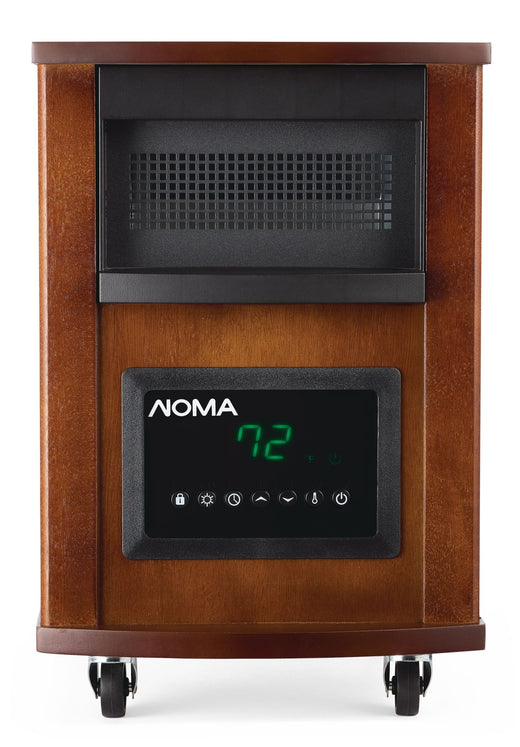 NOMA Wood Cabinet Infared Space Heater withRemote Control & Thermostat, 1500W