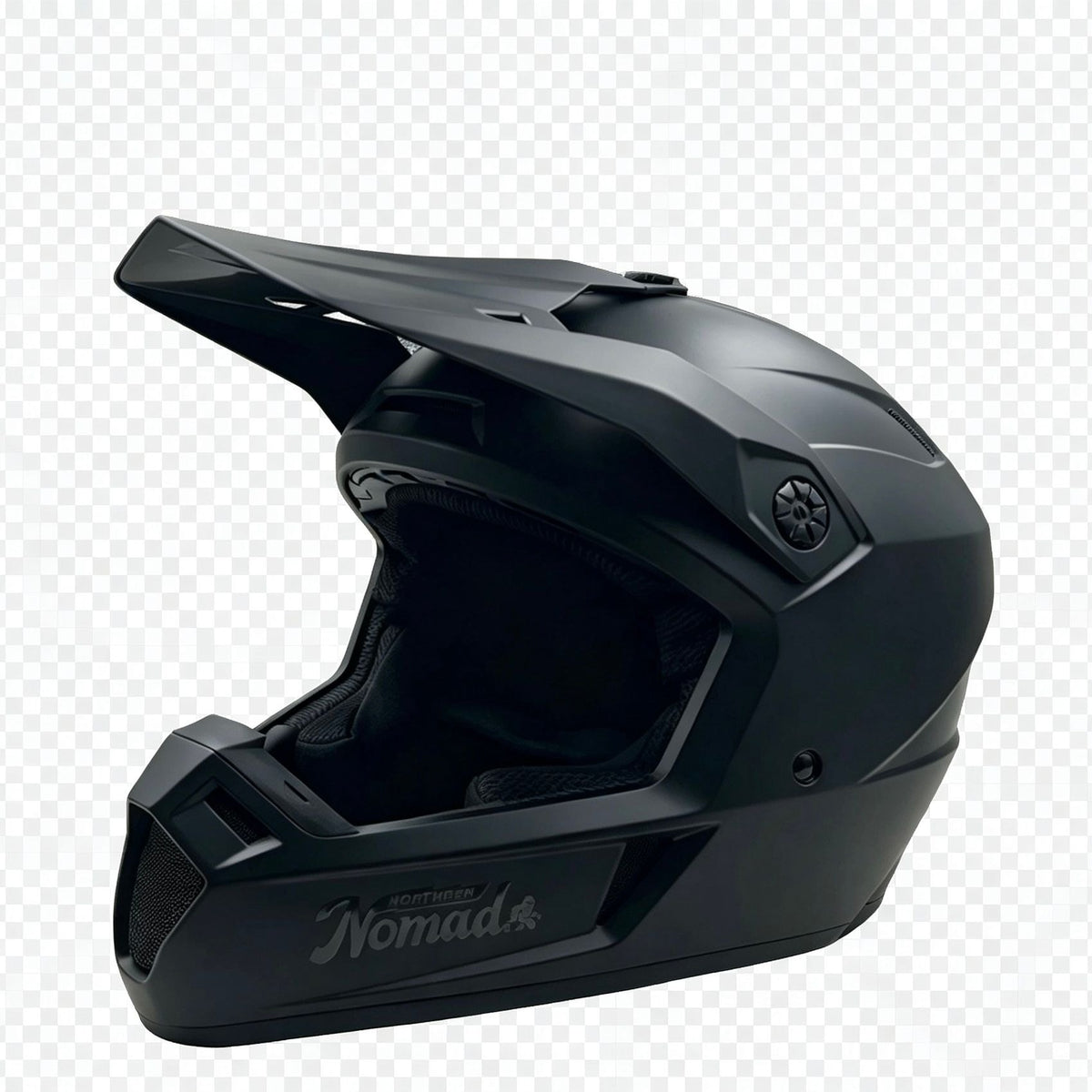 Northern Nomad Trail Blazer Dirt Bike Helmet, Matte Black, Various Sizes