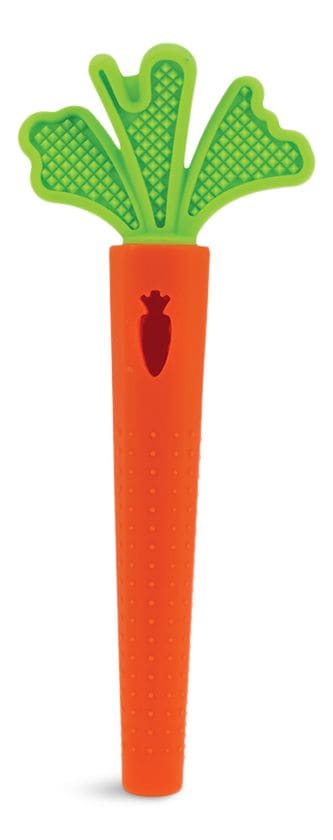 Nuby BPA-Free Hollow Silicone Sensory Carrot Teething Tube