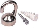 OOK Elephant Ceiling Hook, 360 Swivels, Tool-Free, 100-lb Capacity, Nickel-Finish, 1-pk