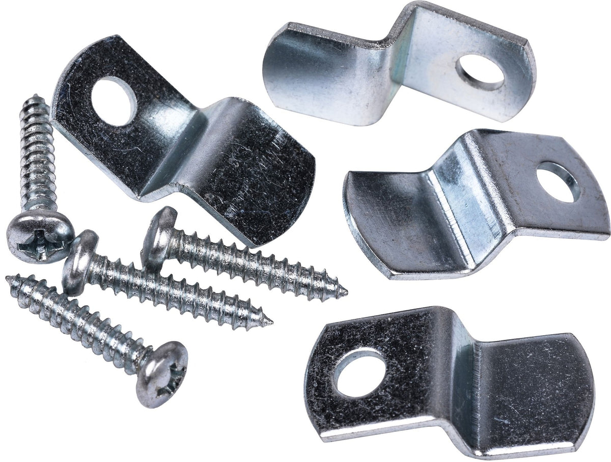 OOK Mirror Holder, For Frameless Mirrors, 20-lb Capacity, Zinc-Finish, 4-pk
