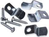 OOK Mirror Holder, For Frameless Mirrors, 20-lb Capacity, Zinc-Finish, 4-pk