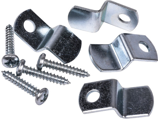 OOK Mirror Holder, For Frameless Mirrors, 20-lb Capacity, Zinc-Finish, 4-pk