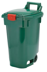 Orbis Plastic Wheeled Compost Bin/Multi-Use Storage Cart, Green, 45 L image 2