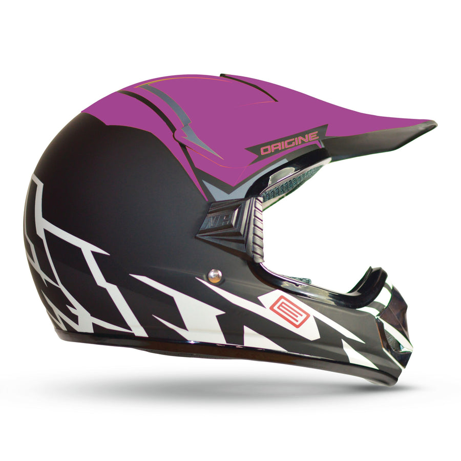 Origine Youth Freestyle MX Helmet, Pink/Black, Assorted Sizes