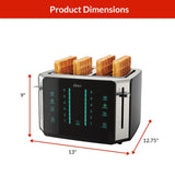 Oster 4-Slice Touchscreen Toaster with Easy Touch Technology image 3
