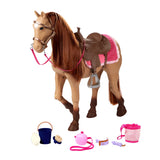 Our Generation Toy Horse Playset with Accessories for Ages 3+, Various Styles