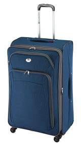 Outbound Coast Expandable Softside Spinner Wheel Travel 28-in Suitcase, Wet Pocket, Blue image 6