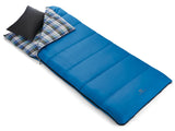 Outbound Comfort 5°C Insulated Cotton Lined Mild Weather Sleeping Bag with Compression Sack, Blue image 2