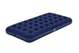 Outbound Flocked Top Twin Single-High Inflatable Air Mattress/Airbed with Repair Kit, Blue