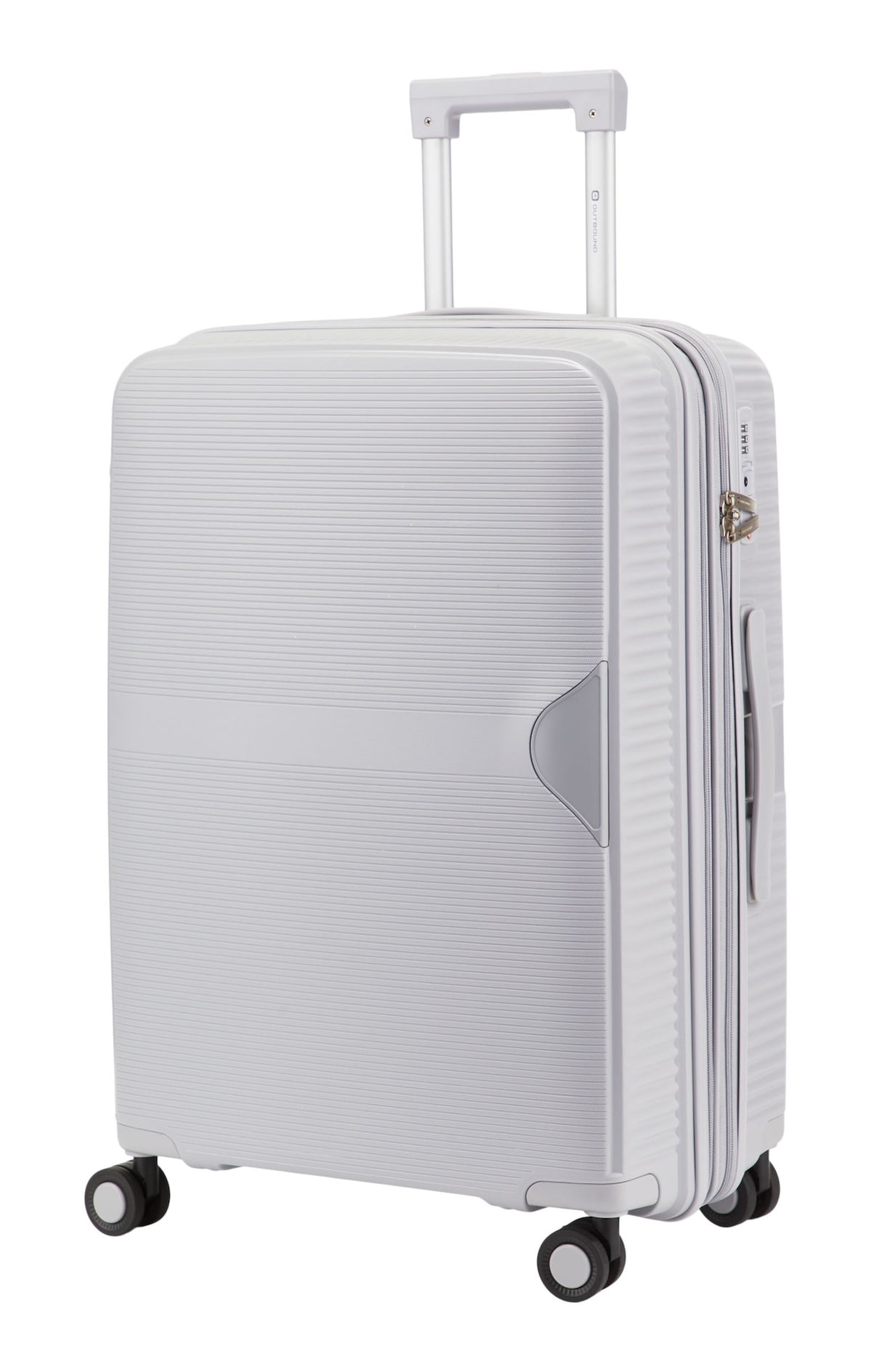 Outbound Hardside Medium Luggage Bag, Silver