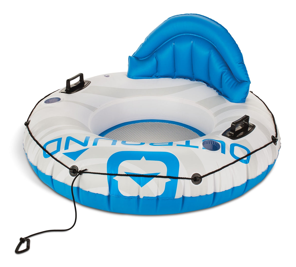 Outbound Inflatable Connectable River Tube, 1-Person, White/Blue, 51-in