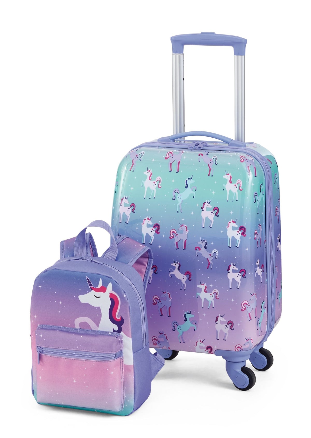 Outbound Kids Unicorn Hardside Luggage, 2-pc, Outbound Hardside Spinner Luggage, 23-in, Outbound Hardside Carry-On Spinner Flex Travel Suitcase,...