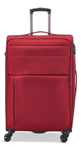 Outbound Softside Large Luggage, Wheeled, Red image 2