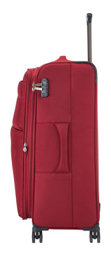 Outbound Softside Large Luggage, Wheeled, Red image 4