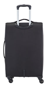 Outbound Softside Spinner Wheel Medium Travel Luggage Suitcase, Black, 24-in image 7