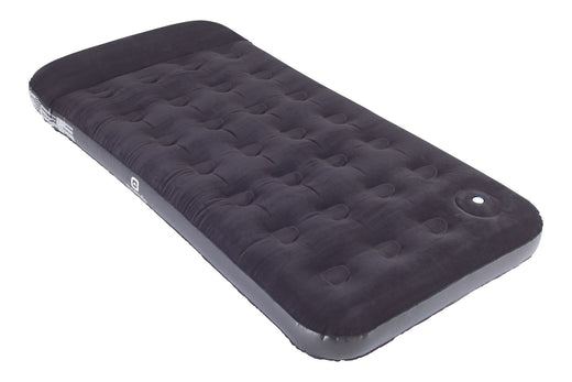 Outbound Twin Airbed with Built-In Manual Pump, Hand/Foot Pump, PVC, Black