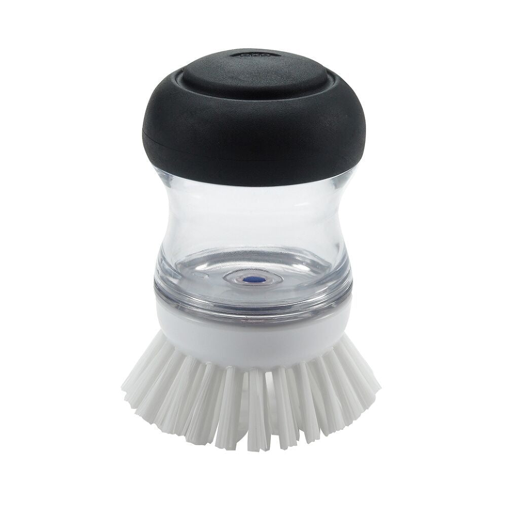 OXO Refillable No-Mess Soap Dispensing Palm Cleaning Brush