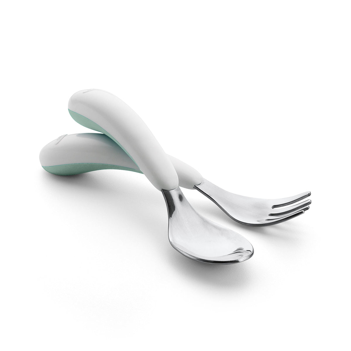 OXO Tot On-the-Go Fork & Spoon Set, Opal