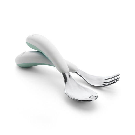 OXO Tot On-the-Go Fork & Spoon Set, Opal