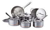 PADERNO 5-Ply Copper Core Stainless Steel Cookware Set, Oven Safe, 12-pc image 5