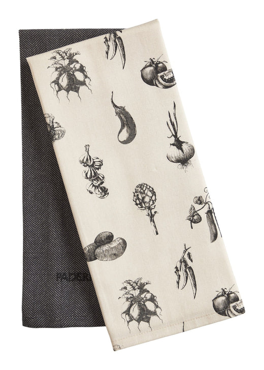 PADERNO All-Purpose Cotton Kitchen Towels, Grey, 2-pk