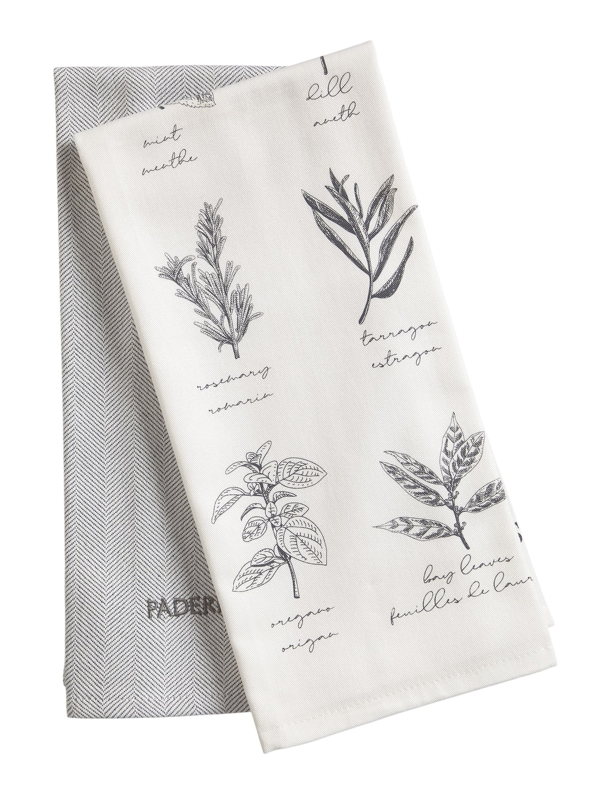 PADERNO All-Purpose Vegetable-Print Cotton Kitchen Towels, 2-pk