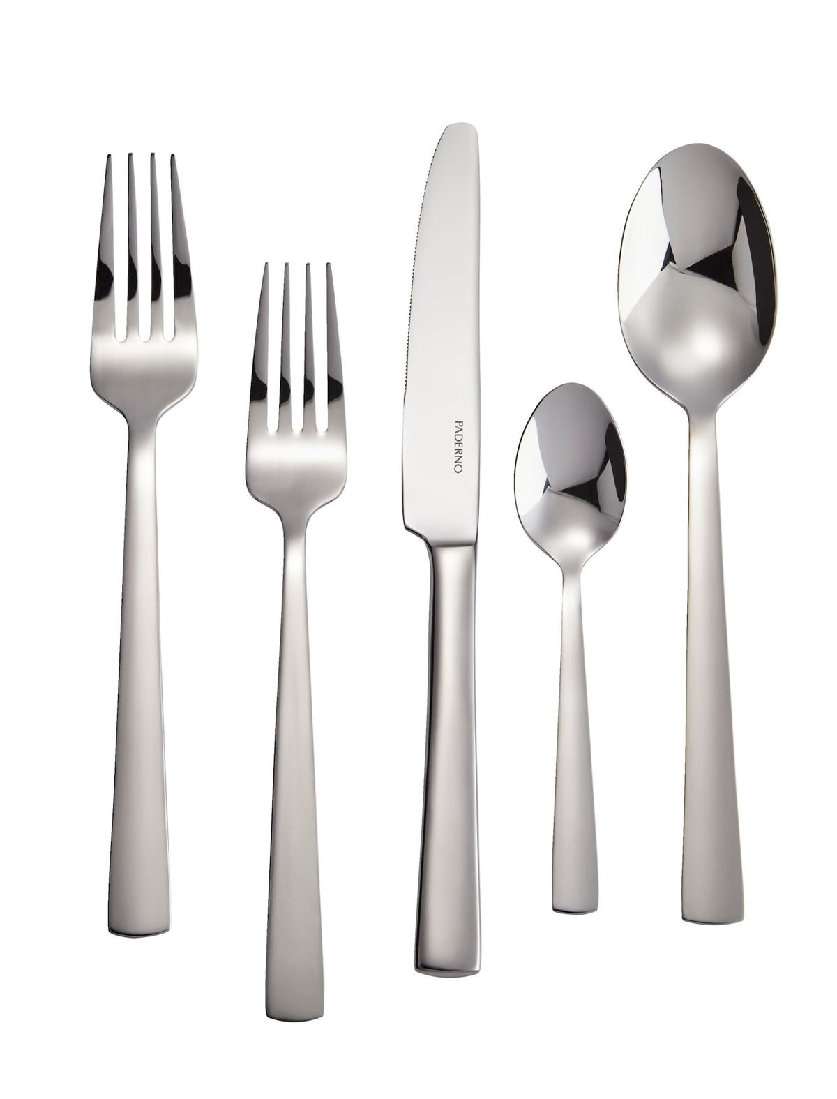 PADERNO Argentia Professional SeriesStainless Steel Flatware Set, Serves 12, 60-pc